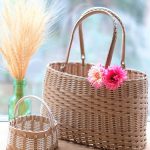 クラフトバンドのカゴ&バッグづくり、まだ!続いています。