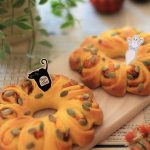 ハロウィン準備の「パンプキンリング」とラッピング