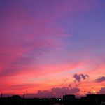 秋の夕空。近所の彼岸花も咲きました(ふじみ野写真散歩・秋2)